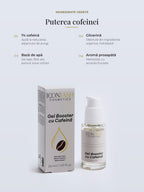 Ingredientele Gel Booster IconLash: 1% cofeină, glicerină și formulă pe bază de apă