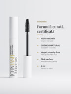 Formula mascara IconLash: 100% ingrediente de origine naturală, COSMOS NATURAL, vegan, fără parfum, 6 ml